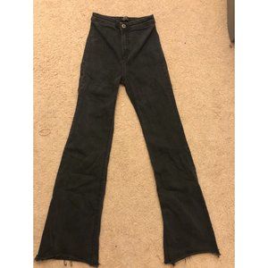 Bershka Flare Jeans - Black